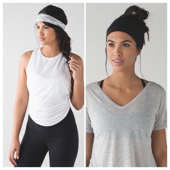 lululemon athletica Accessories - LULULEMON • Fringe Fighter Headband • Htr Grn/Blk